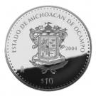 10 Pesos (Michoacán - Silver Proof Issue)