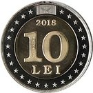 10 Lei (25 years of national currency)