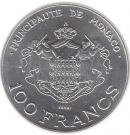 100 Francs - Rainier III (Heir Apparent Prince Albert - Essai)