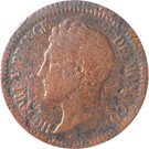1 Decime - Honore V (knot of wreath untied)