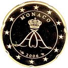 20 Euro Cent - Albert II (2nd type, 1st map)