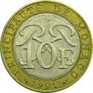 10 Francs - Rainier III