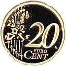 20 Euro Cent - Albert II (2nd type, 1st map)
