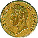 5 Centimes - Honoré V (small head)