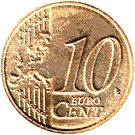 10 Euro Cent - Albert II (2nd type, 2nd map)