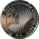 5 Manat (Central Bank of Azerbaijan 20 years)