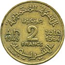 2 Francs - Mohamed V