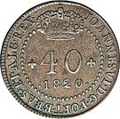 40 Réis - João VI (Rio de Janeiro mint)