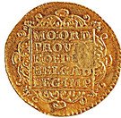 1 Ducado - José I (Countermark MR over "1 Ducat, Holland, 1752")