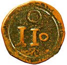 10 Réis - João V (Goa mint)