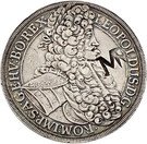 2.400 Réis - Contermark MR over 1 Thaler Austria 1704