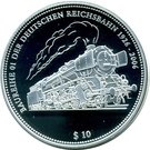 10 Dollars - Elizabeth II (The 80th anniversary of the steam locomotive BR 01)