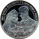 1 Dollar - Elizabeth II (Diamond Wedding)