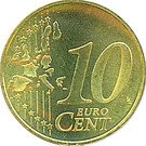 10 Euro Cent - Beatrix (1st map)