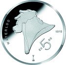 5 Euro (Battle of Waterloo; Silver, non-colorized)