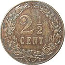 2½ Cents - Wilhelmina