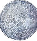6 Stuivers "Rijderschelling" - countermarked