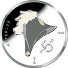 5 Euro (The Battle of Waterloo; Silver, colorized)