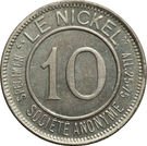 10 Centimes (Nickel Token)