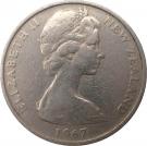 10 Cents / 1 Shilling - Elizabeth II (2nd portrait)