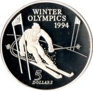 5 Dollars - Elizabeth II (1994 Winter Olympics)
