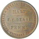 ½ Penny (Dease, E. F. - Hall, H. J. - Christchurch)