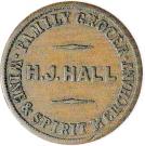 ½ Penny (Hall, Henry J. - Christchurch)