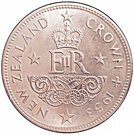 1 Crown - Elizabeth II (1st portrait;Coronation)
