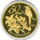 50 Córdobas (L Anniversary BCN - Gold)