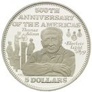 5 Dollars (500th Anniversary of the Americas-Electric Light Bulb Invention)