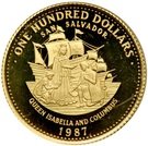 100 Dollars (Queen Isabella and Christopher Columbus)