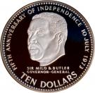 10 Dollars (5th Anniversary of Independence-Sir Milo Butler)