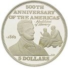 5 Dollars (500th Anniversary of the Americas-Abolition Of Slavery)