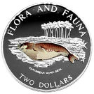 2 Dollars - Elizabeth II (Caribbean Monk Seal)