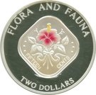 2 Dollars - Elizabeth II (Hibicus flower)