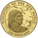 250 Dollars (Discovery of the New World - Aborigine)