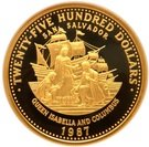 2500 Dollars (Queen Isabella and Christopher Columbus)