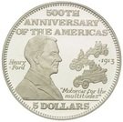 5 Dollars (500th Anniversary of the Americas-Assembly line Invention by Henry Ford)
