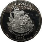 10 Dollars (Queen Isabella and Christopher Columbus)