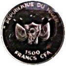 1500 Francs CFA (Gadoufaoua Dinosaur Cemetery)