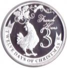 2 Dollars - Elizabeth II (3 French Hens)