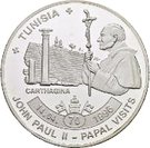 ½ Dollar - Elizabeth II (Pope John Paul II in Tunisia)