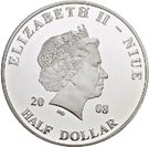 ½ Dollar - Elizabeth II (Pope John Paul II in Tunisia)