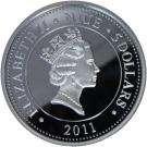 5 Dollars - Elizabeth II (Last Tasmanian Tiger)