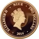 2 Dollars - Elizabeth II (Iron Man)