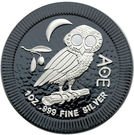 2 Dollars - Elizabeth II (Athena Owl; Black and Silver)