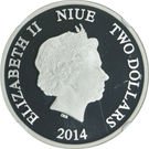 2 Dollars - Elizabeth II (Donald Duck 80th Birthday)