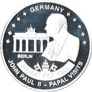 ½ Dollar - Elizabeth II (Pope John Paul II in Berlin)