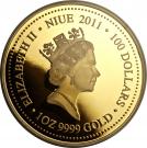 100 Dollars - Elizabeth II (Tasmanian Tiger)