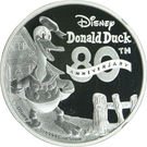 2 Dollars - Elizabeth II (Donald Duck 80th Birthday)